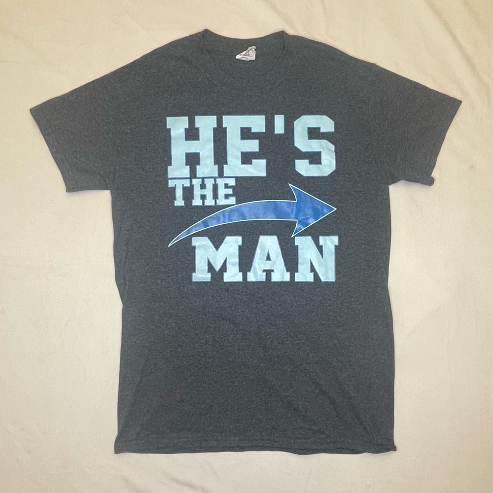 Funny Women’s T Shirt Small S He’s The Man